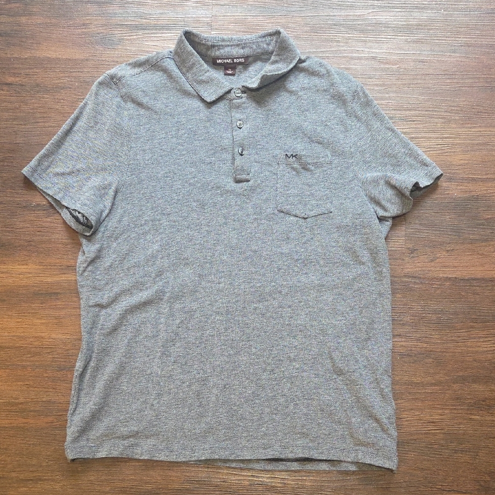 Michael Kors Men's Polo in Heather Gray